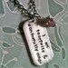 I Am Fearfully And Wonderfully Made...Hand Stamped Necklace