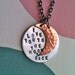 I  Love You To The Moon & Back...Handstamped Necklace