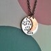 I  Love You To The Moon & Back...Handstamped Necklace
