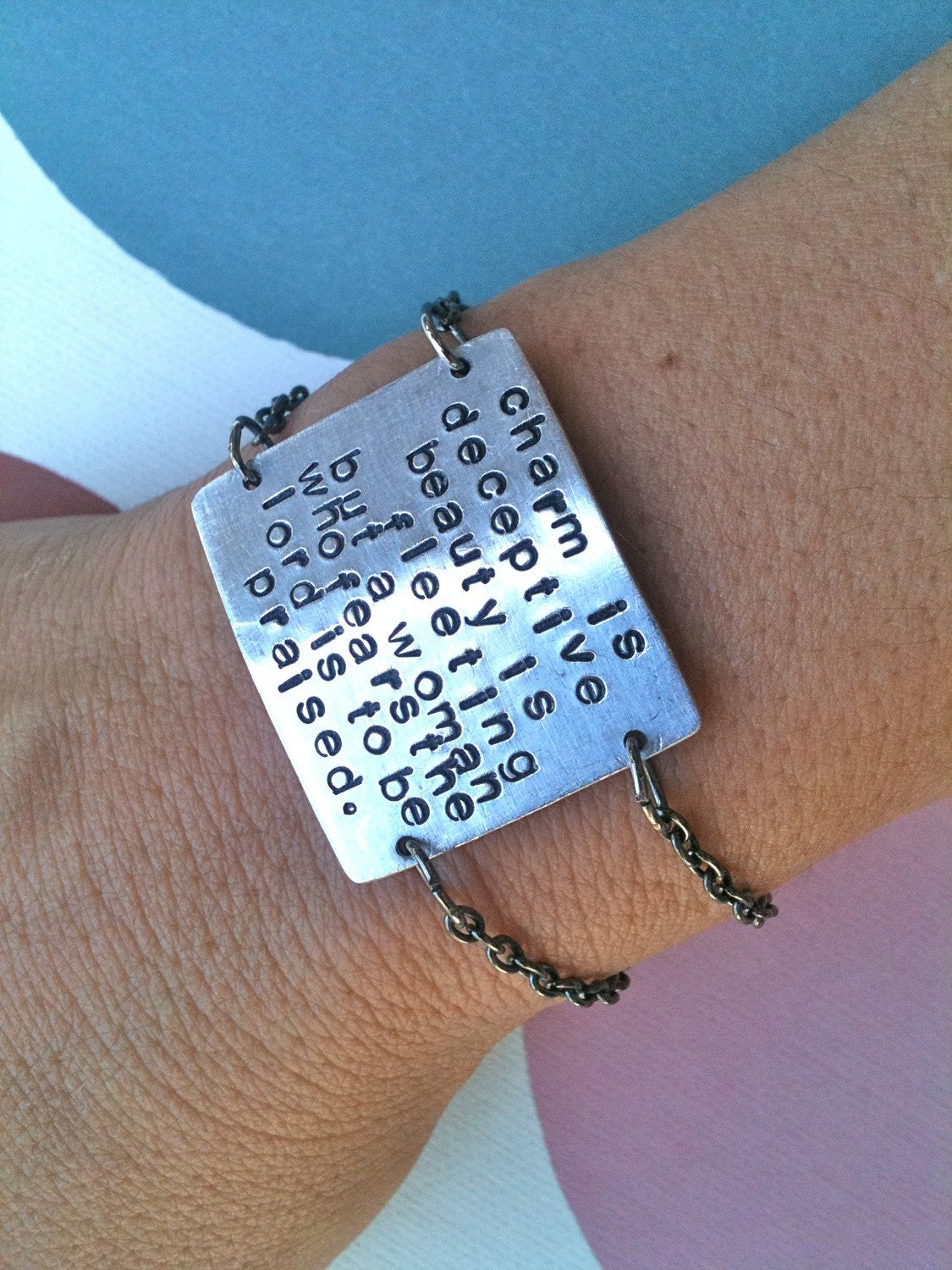 Make A Statement... Handstamped Bracelet