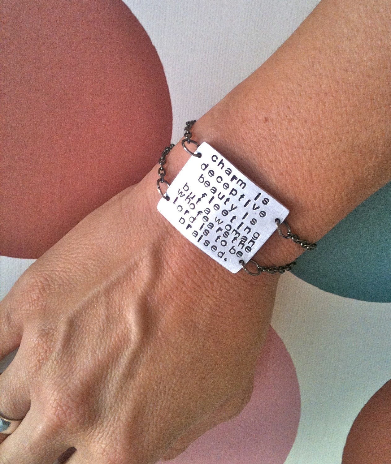 Make A Statement... Handstamped Bracelet