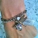 NEW-Sparkly Mixed Metal Dragonfly Bracelet...Hand Stamped by DC&T on Etsy