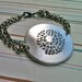 Big.Bold.Beautiful...Make A Statement Circle...Hand Stamped Bracelet