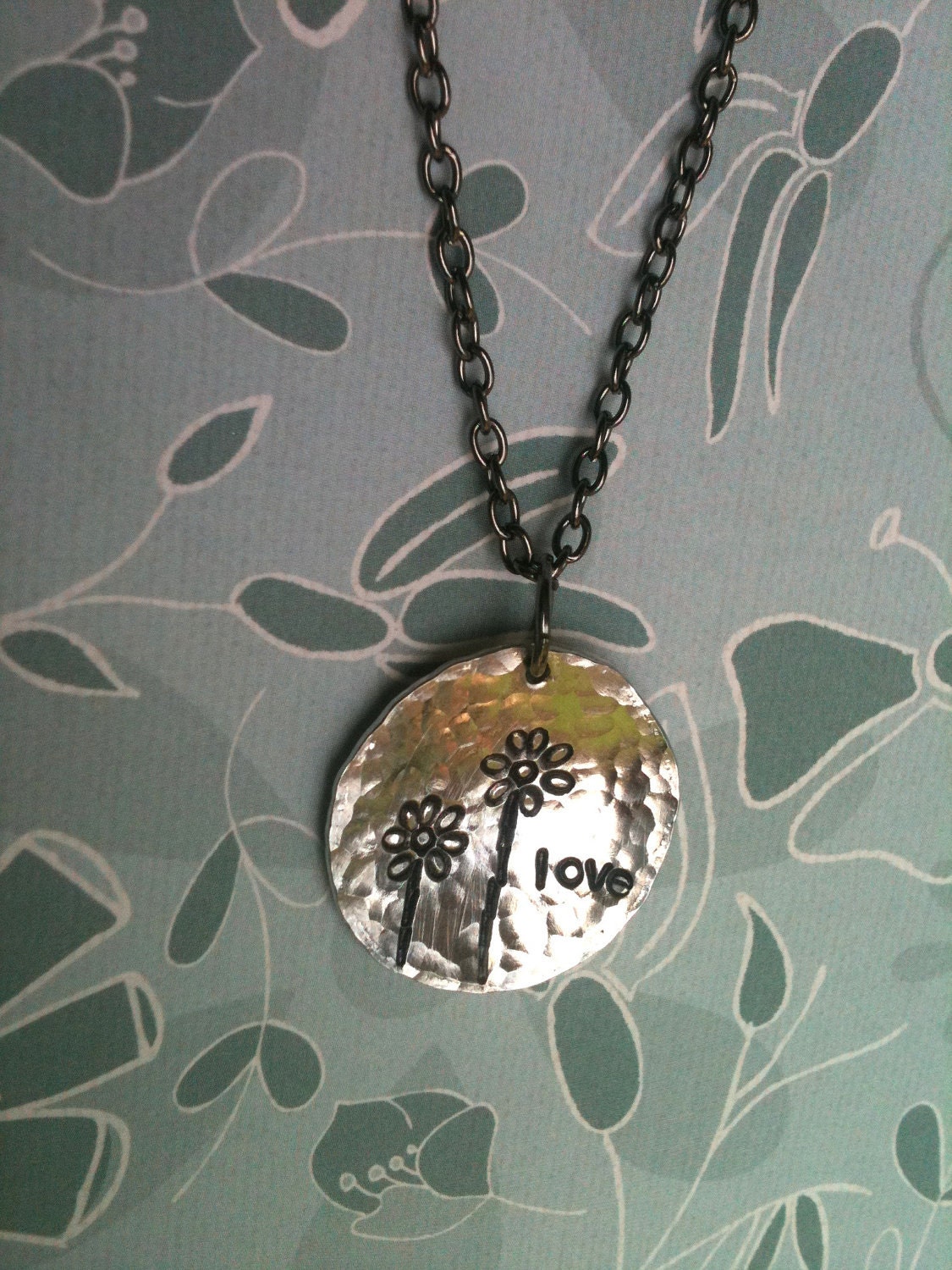 WHIMSY....Hand Stamped Necklace