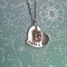 NEW-WHIMsical LoVe....Hand Stamped Heart Necklace