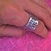 NEW-Sideways and FunkY...dc&t Finger Art Collection.....Hand Stamped Ring