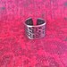 NEW-Sideways and FunkY...dc&t Finger Art Collection.....Hand Stamped Ring