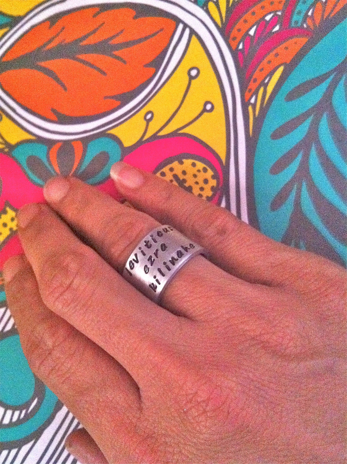NEW-Brag Ring...Hand Stamped Rings by dc&t