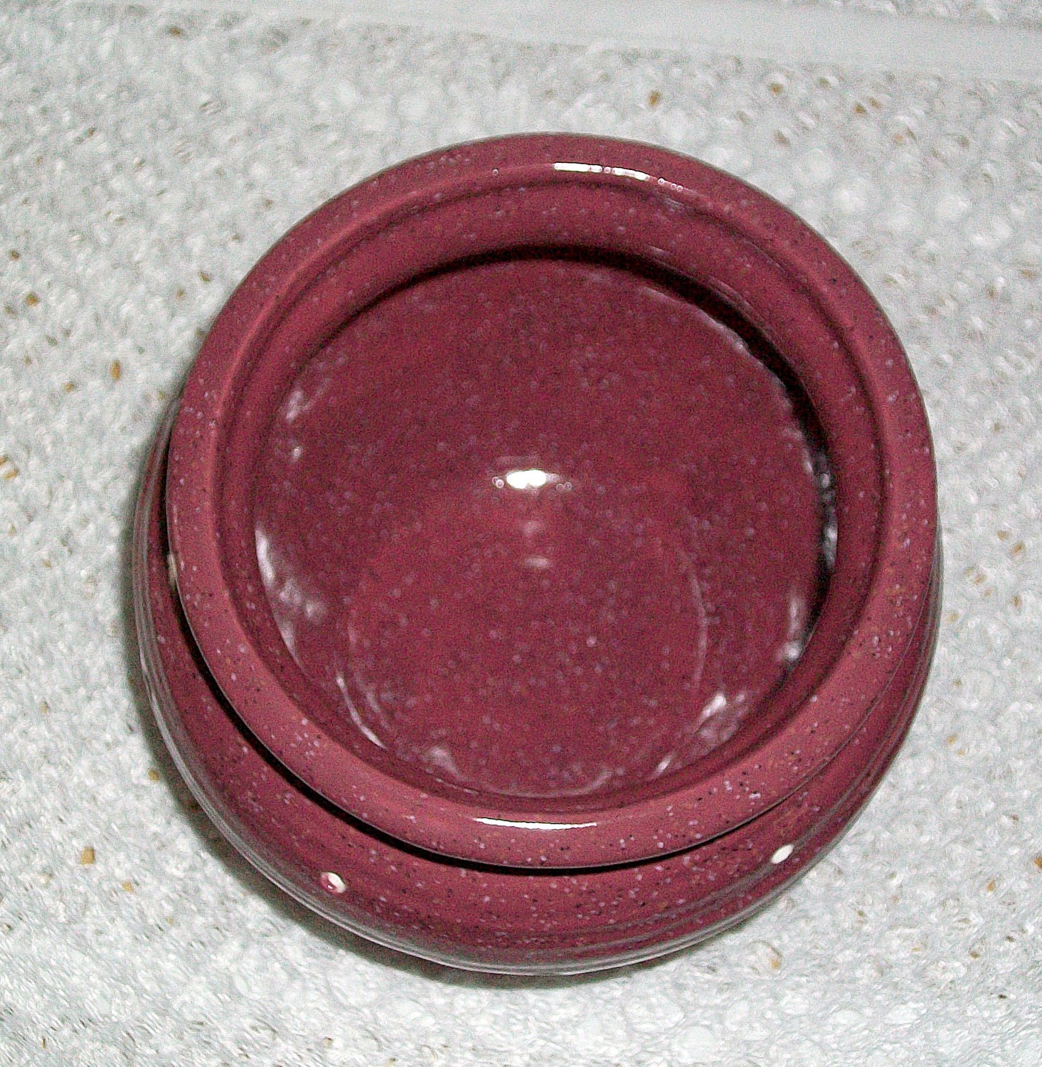 Rasberry Granite Tea Lite Holder
