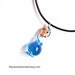 Wire Wrapped Potion Vial- Choose From a Rainbow of Colors-Geeky Gamer Inspired-Black Cord Version