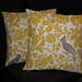 Pillows Decorative Pillows TRIO suzani, lulu stripe, barber bird 18x18 inch Throw Pillow Covers gray 18" storm grey, corn yellow, white