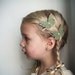 Felt Butterfly hair Clip . little girl hair clip. Petite Papillon in Sage, Wine & Vanilla . christmas hair clips . holiday fashion. sage .