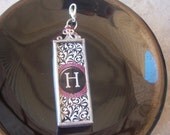 Pink and Black Monogram H