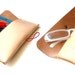 Hand-stitched leather pencil case/ multi-pouch