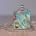 Vintage Colorful Ferris Wheel Photo Tie Tack or Pendant made from an Upcycled Scrabble Tile (252A6)