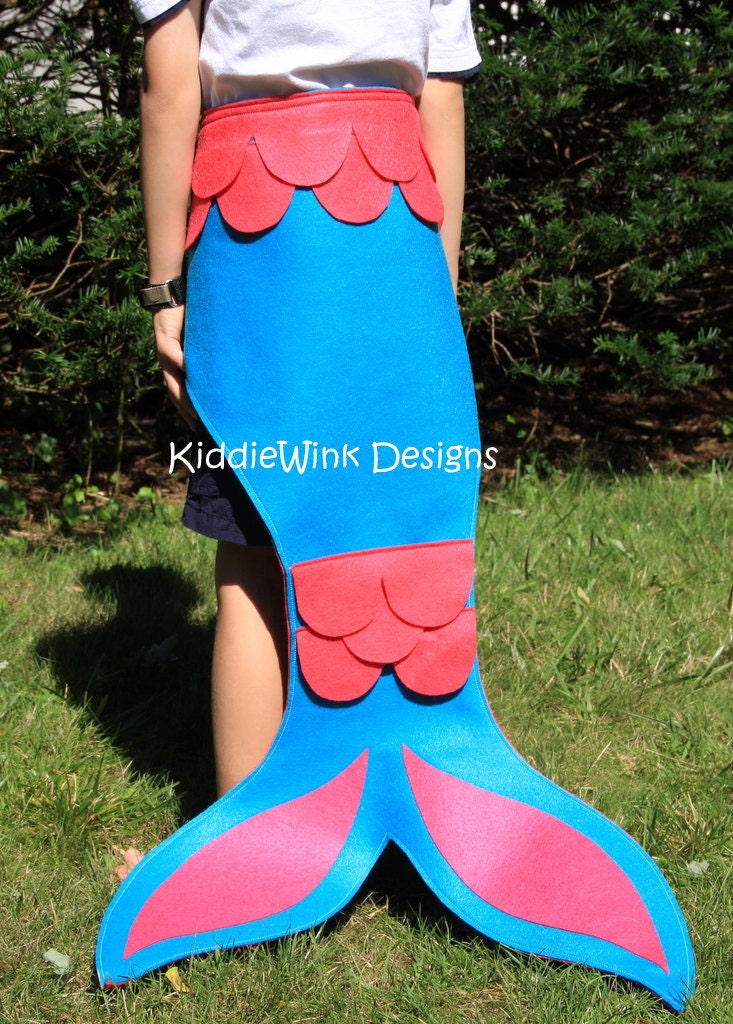 Mermaid costume - mermaid tail & crown for toddlers and girls