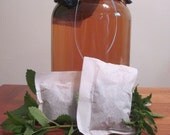 Organic Sun Tea ( summer, party, picnic, mint, hibiscus, garden )