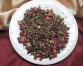 Aphrodite's Passion organic herbal tea ( love, romance, Valentine's Day, aphrodisiac, red roses )