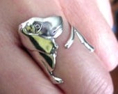 925. Basset hound dog - Sterling Silver ring jewelry Adjustable 012013