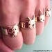 Bronze Adjustable animal ring jewelry, Cute spot dog ring (Matte or Shine)