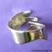 925. Small Greyhound dog ring - Solid sterling silver ring jewelry, Adjustable 021113