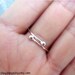 925. Simple Infinity ring - sterling silver ring jewelry, sisters, forever best friends 123112