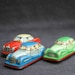 Traffic jam. Collectibles vintage tin cars.