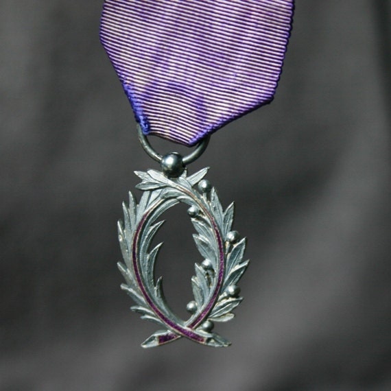 Purple medal. Silver palms. RESERVED