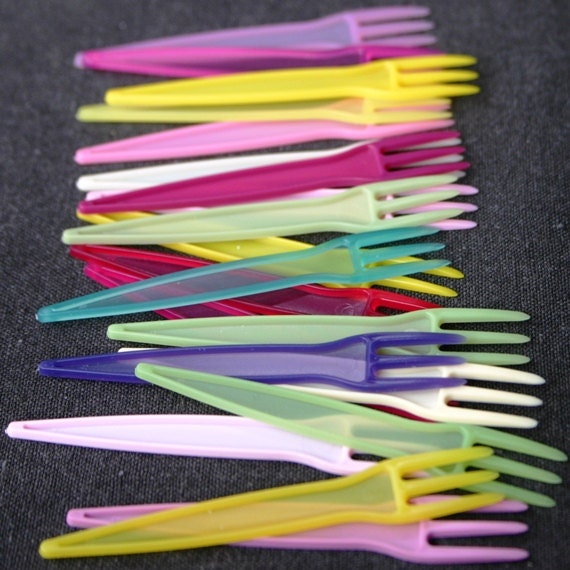 Take a fork. Pick your color. Let's party. Fab carnival collection.
