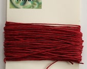 10 Yards Red 4 ply Irish Waxed Linen Thread