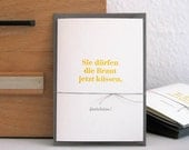 Weddings Congrats Card, handprinted by Small Caps