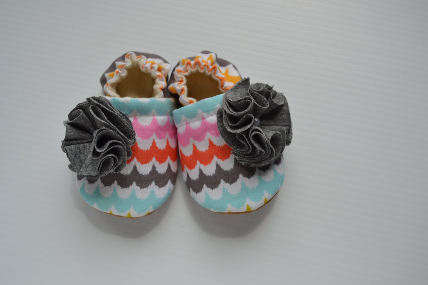 baby girl, cloth shoes, handmade, suede bottoms