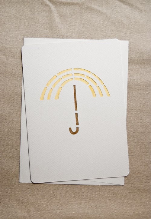 SALE: it's raining - greeting card