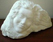 Stone Carved Sculpture Alabaster  Abstract Origina Artl Design