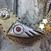 Bird jewelry - artisan  Brooch  - hand made  Polymer Clay Art Brooch - Original Wearable Art - OOAK - spring fashion artisan  jewelry