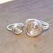 Wire Wrapped Ring Silver Mommy and Me Friendship Ring