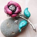 Dead Flowers Brooch 1- Pretty in Pink