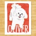 Personalized Bichon Frise Print 8x10 Modern Dog Art Gift
