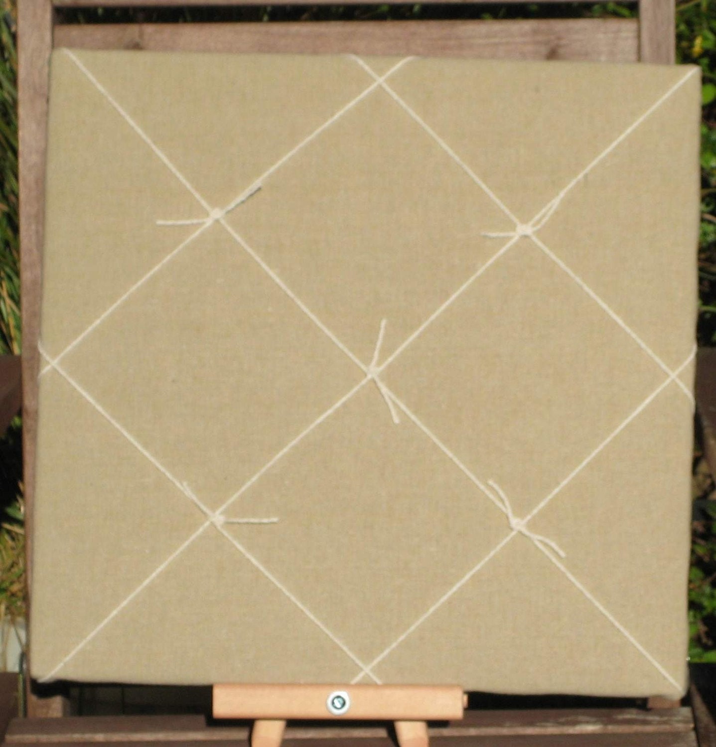 Photo Memory Board French Memo Board Burlap by jensdreamdecor