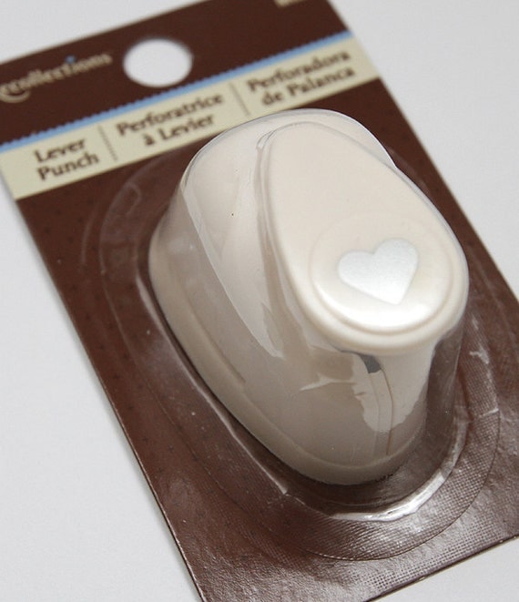 Heart Mini Craft Hole Punch Lever Punch by seashoreinspirations