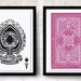 Set of 2 Big Posters Playing Cards 20x30 50x70cm Home decor wall art prints Unisex gift, Fit into IKEA frames