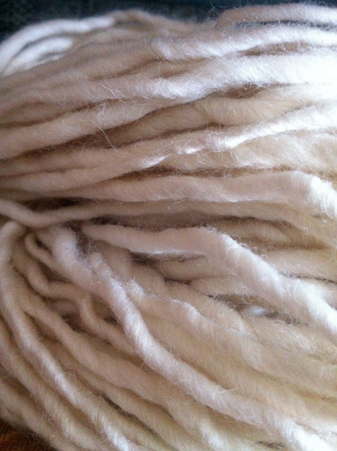 Thick and Thin Creamy Handspun