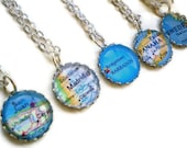 Petite Small Custom Map Necklace