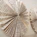 Large Vintage Book Print Fan Flowers