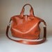 Everyday Traveler Bag in Sienna Brown MADE TO ORDER Handmade Leather Bags by Rib & Hull on etsy