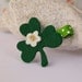 Felt Shamrock Hair Clip- St Patricks Day Bow