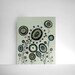 Garden Filled with Circle Flowers in Mint Green, Sage Green, Pale Sky Blue and Butter Yellow 8x10 Print