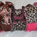Custom Made to Order Modern, Trendy Giraffe and Hot Pink Diaper Bag Handbags YOUR OWN CREATION