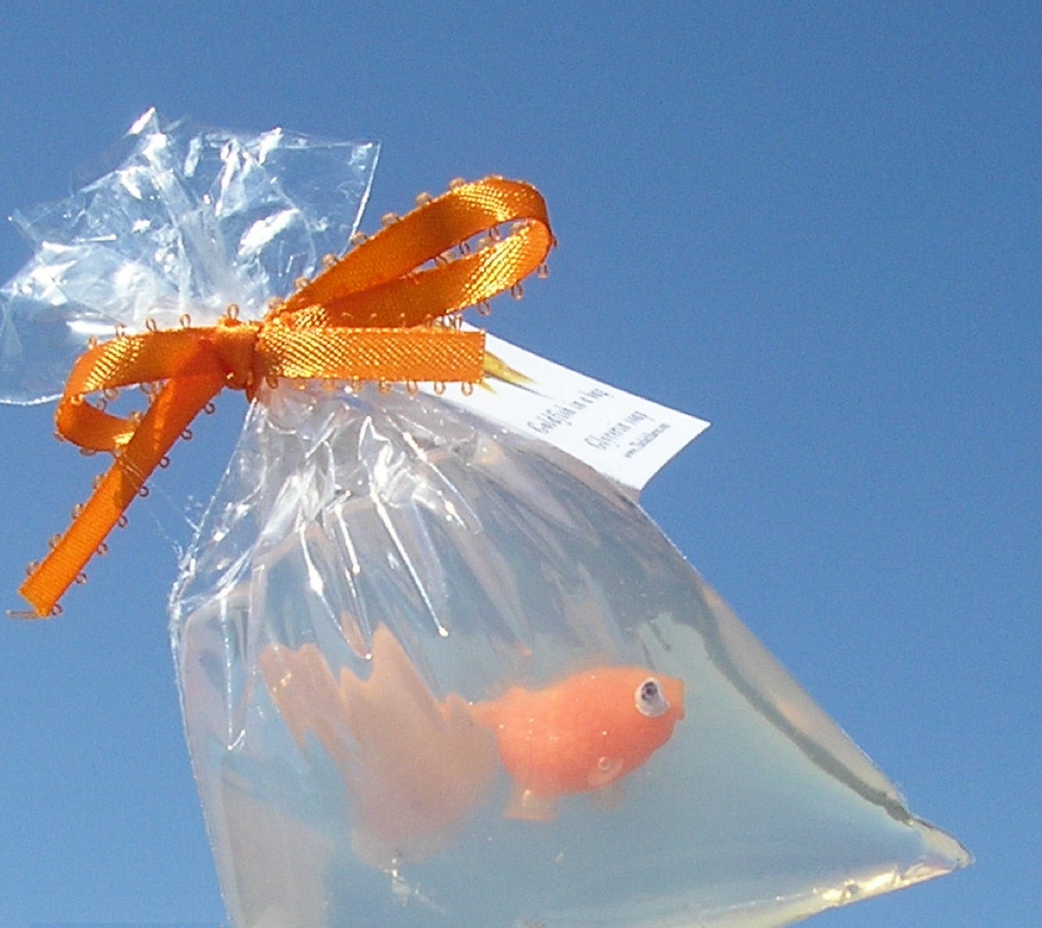 All Orange Goldfish Fish in a Bag Novelty Soap Fun and Games and Prizes x 100 soaps