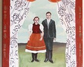 folk theater, original painting